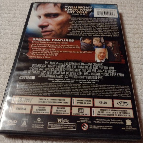 A History of Violence DVD Movie - Picture 3 of 3